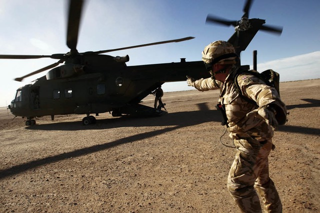 Britische Soldaten trainieren in Afghanistan.   | Foto: AFP