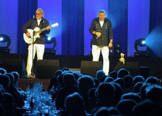 Die &#8222;Amigos&#8220; eroberten die...Zuschauer in der Stadthalle im Sturm.   | Foto: Hans-Jrgen Hege