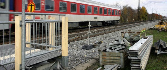 Nchtliche Signale, vorwiegend am Woch...nhof in Heitersheim  im Gange sind.     | Foto: Sabine Model