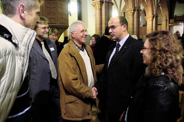 Glckwnsche fr denen neuen Dekan Rainer Becker und seine Ehefrau  | Foto: wolfgang knstle