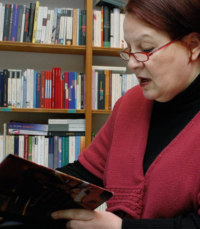 Natascha Wodin liest frei von Pathos in der Offenburger Buchhandlung  Akzente.   | Foto: Gertrude Siefke