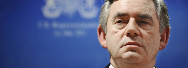 Der britische Premier Gordon Brown will eine  Finanzmarktsteuer.  | Foto: AFP