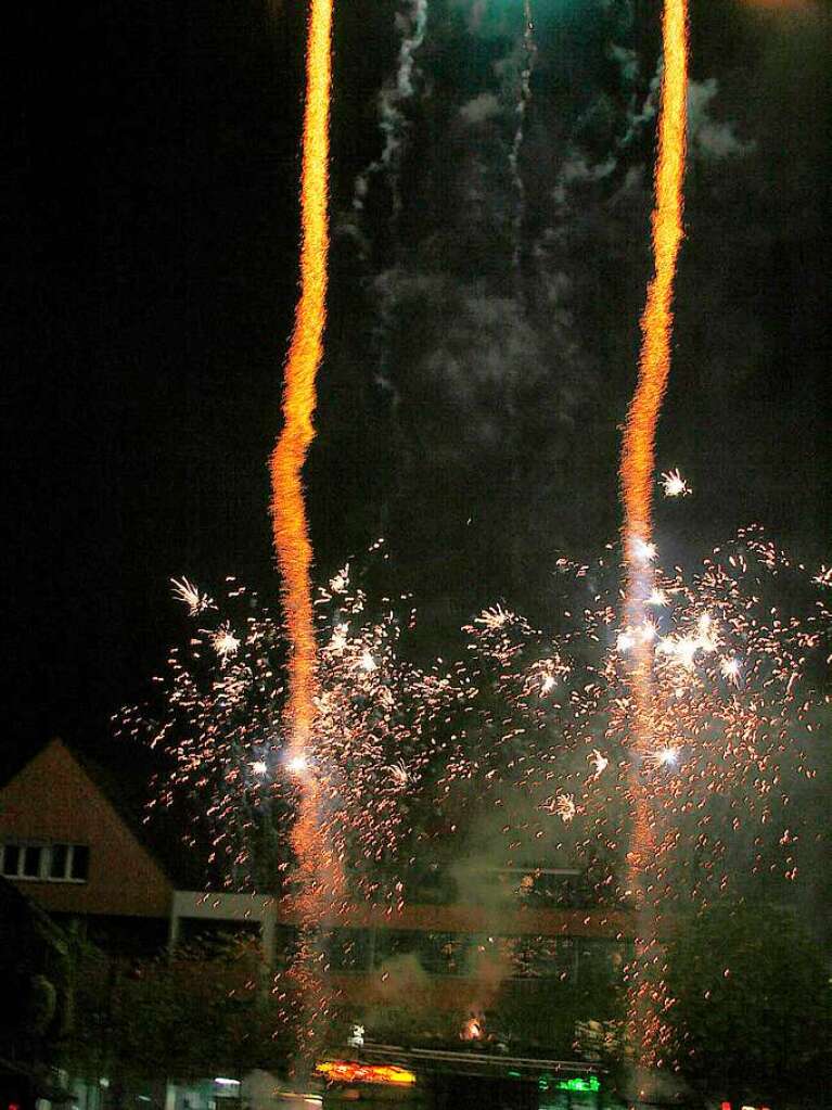 Das Feuerwerk am Samstag