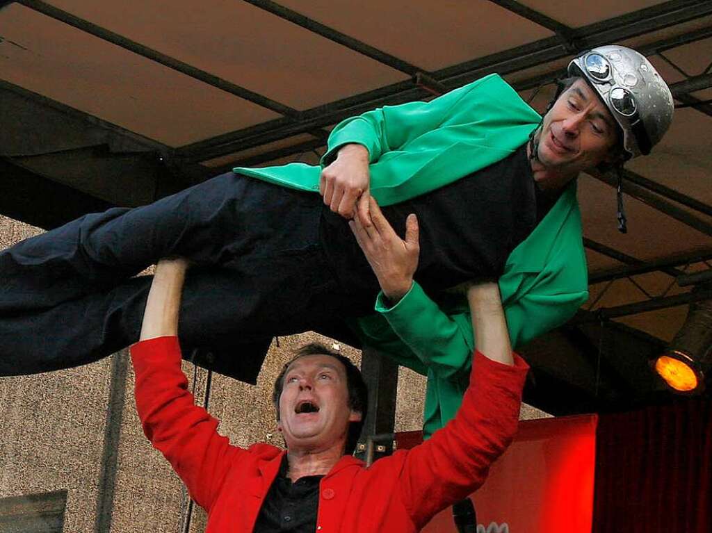 Musik und Comedy auf dem Marktplatz: Duett Complett