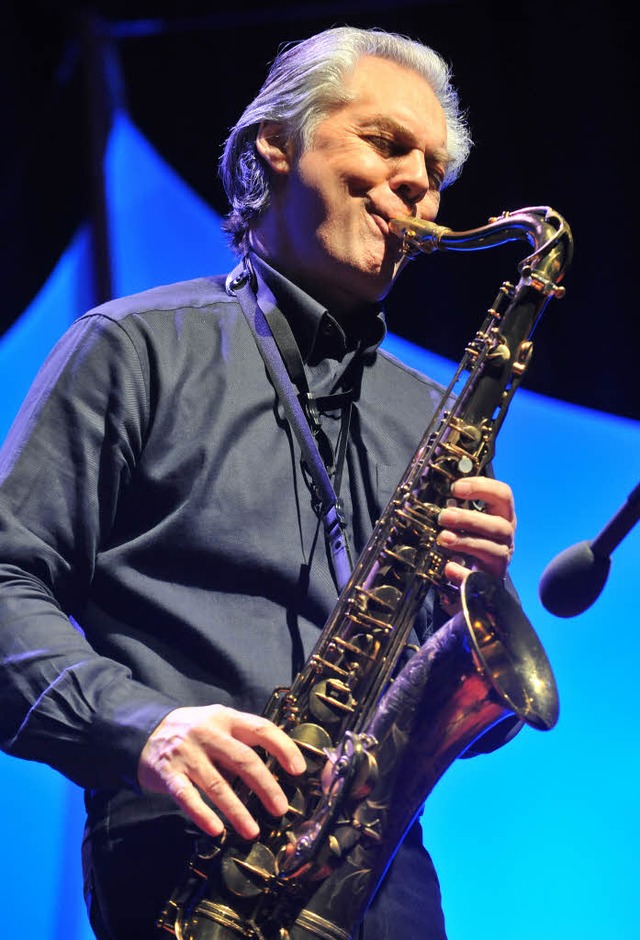 Jan Garbarek bei seinem Konzert im Freiburger Konzerthaus.  | Foto: Michael Bamberger