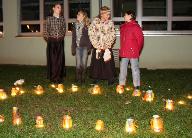 Das Lichterfest im Mahlberger Schulhof hatte wieder ein besonderes Ambiente.   | Foto: Sandra Decoux-Kone