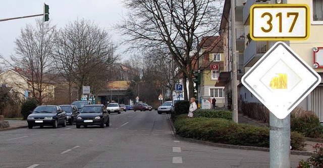 Von Friedlingen unter der Bahn  hindur...Innenstadt: Das soll mglich bleiben.   | Foto: Senf