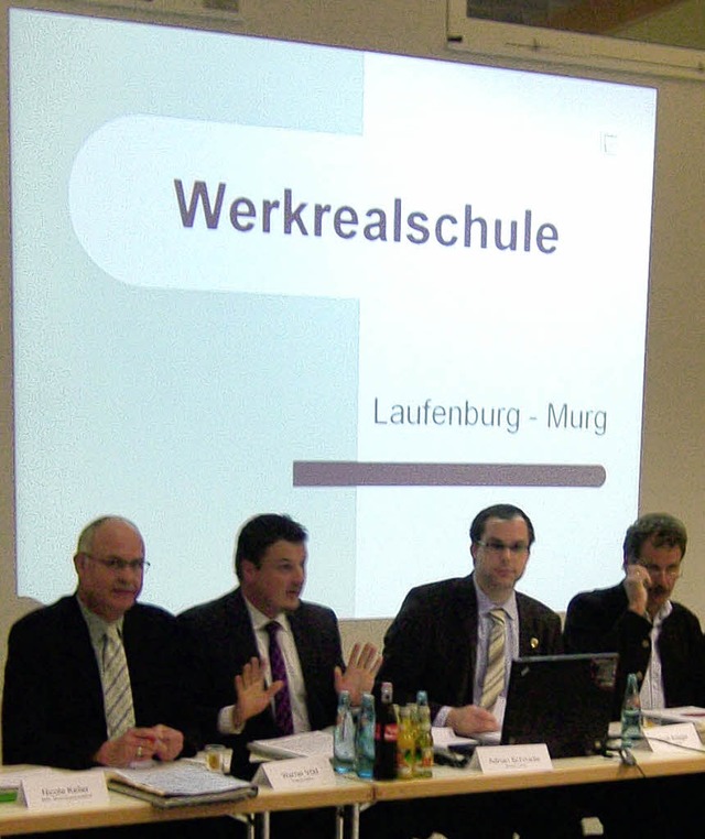 Die Werkrealschule als ein gemeinsames...auber beim Ratskonvent  in Niederhof.   | Foto: GEmEINDE MURG