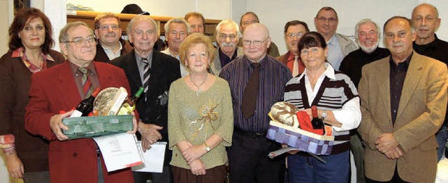 Langjhrige Verdi-Mitglieder wurden geehrt.   | Foto: Heinz Vollmar