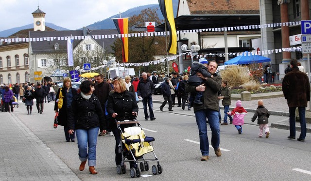 Bummeln wie in einer Fugngerzone   | Foto: Heike Loesener