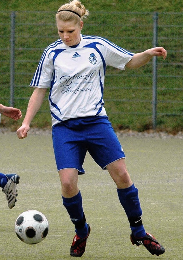 PSV-Spielerin Clarissa Helmle stand fr...h schon auf der  Wunschliste  des SC.   | Foto: Claus Zimmermann