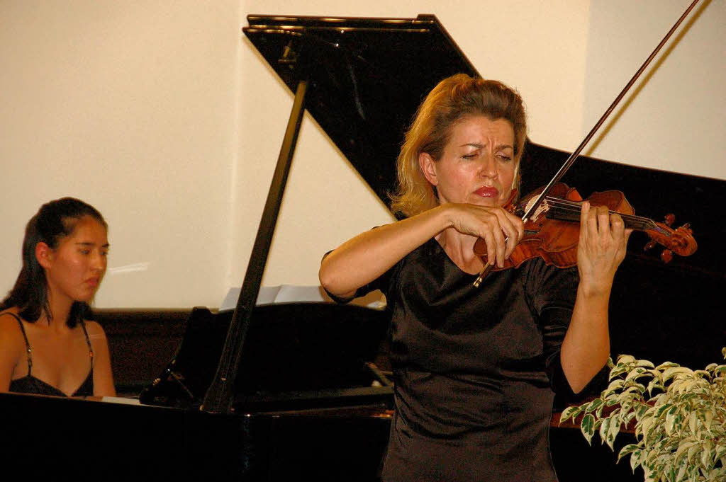 Kunstpfarrer Paul Grb erhlt das Bundesverdienstkreuz Erster Klasse mit Spezialgast Anne-Sophie Mutter