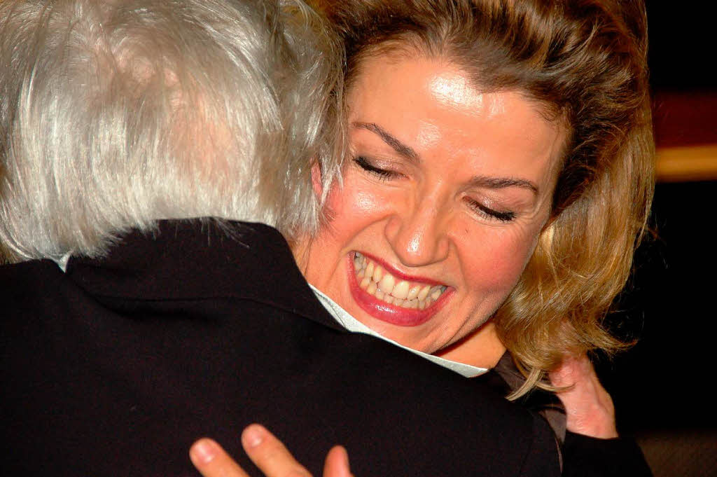 Kunstpfarrer Paul Grb erhlt das Bundesverdienstkreuz Erster Klasse mit Spezialgast Anne-Sophie Mutter