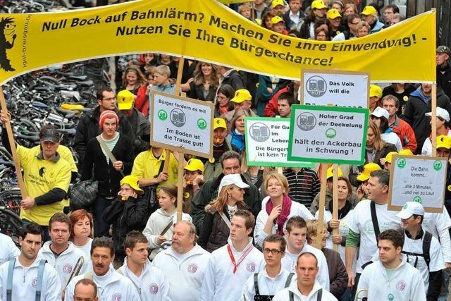 Fotos: Grodemo in Freiburg gegen Bahnplne