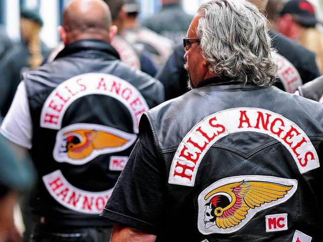 Unverkennbar: Das sind Hells Angels.  | Foto: ddp