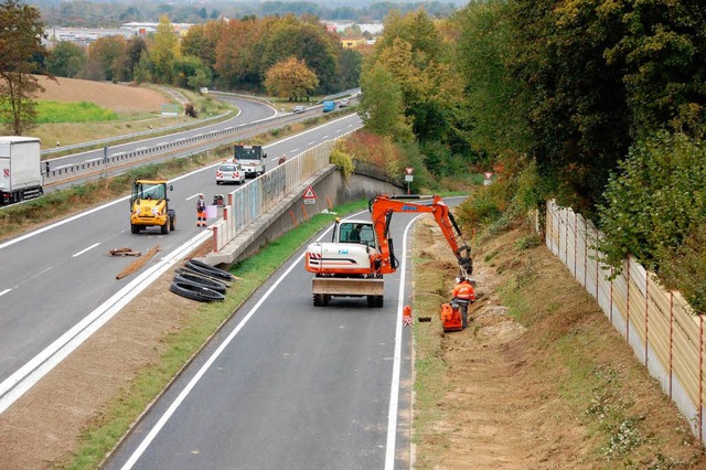 Die mit den Bauarbeiten der vergangene...r die Anlieger  positiv bemerkbar.     | Foto: Herbert Frey