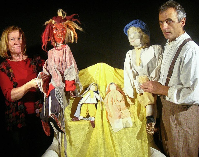 Vom &#8222;Teufel mit den drei goldene...el in Christa Hoffs Theater Allerhand.  | Foto: Egger-Bssing