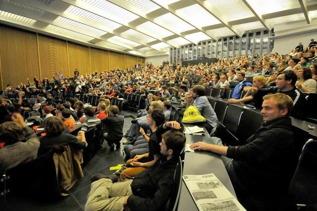 Fotos: Studenten besetzen Freiburger Universitt