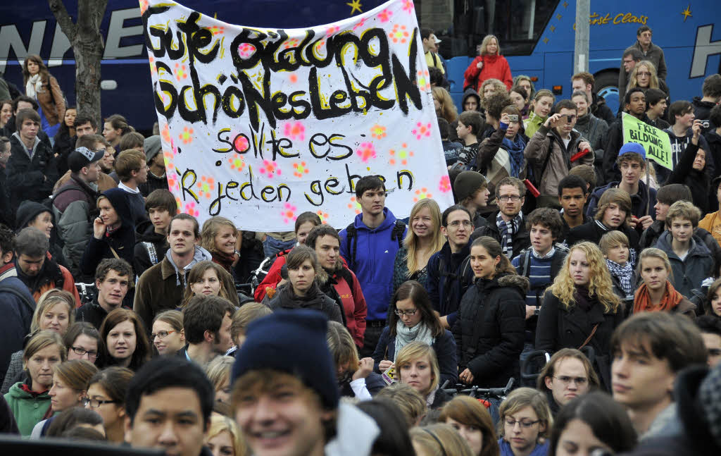 Bildungsstreik – die Grodemonstration in Freiburg