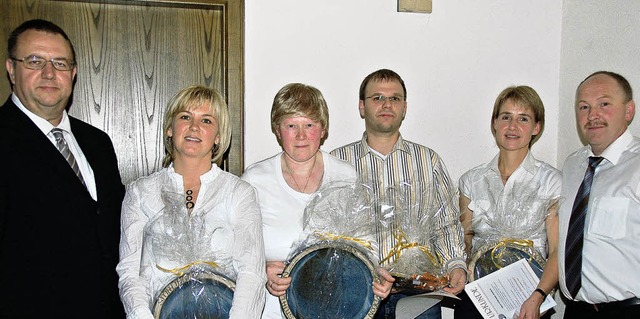 Dietmar Fink, Prsident des Harmonikav...h,  Jochen Wrth und  Stefanie Schle.  | Foto: Jutta Binner-Schwarz