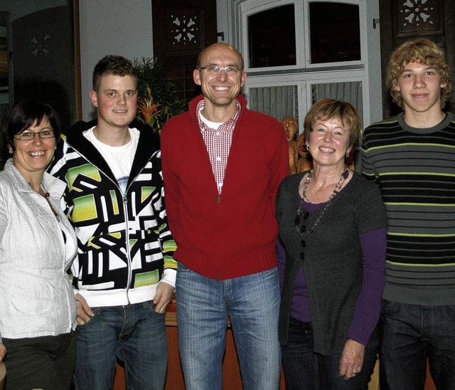 Die diesjhrigen Vereinsmeister des TC...gendund Kevin Schnabl bei den Herren.   | Foto: Birgit Rde