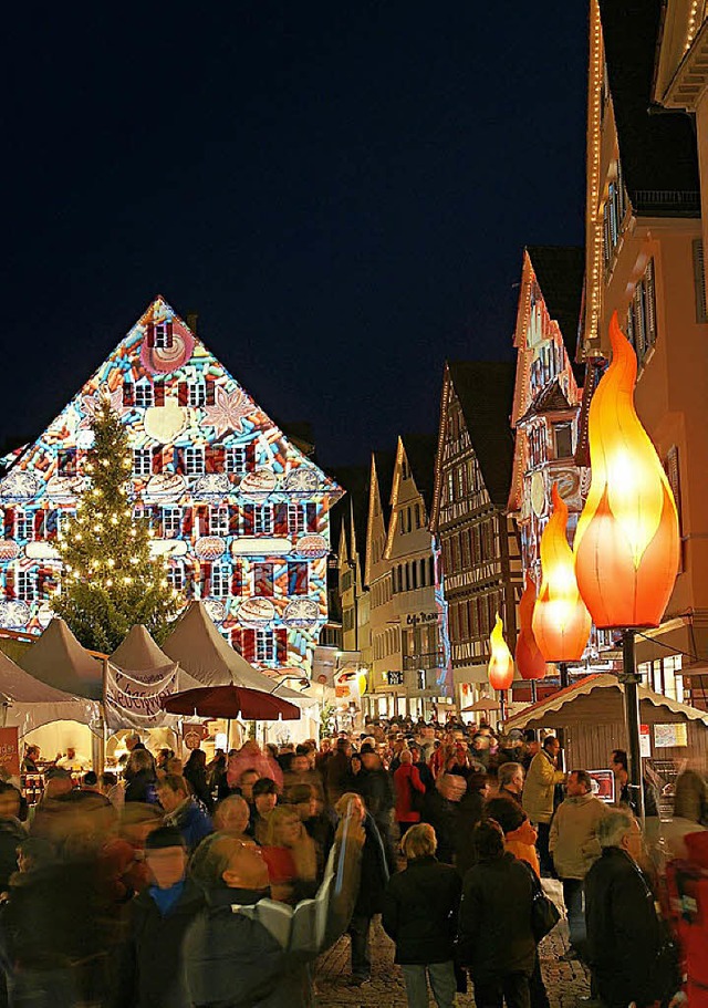 Tbingens Altstadt verwandelt sich in ein Schlaraffenland  | Foto: RSPS