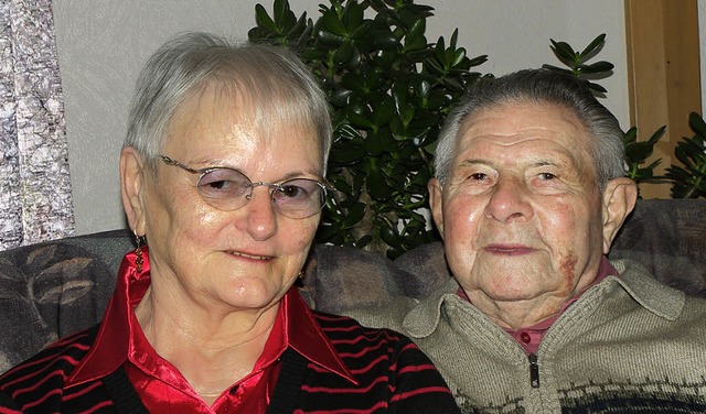 Ccilia und Franz Wrkner sind seit 60 Jahren verheiratet.  | Foto: Kampfmann