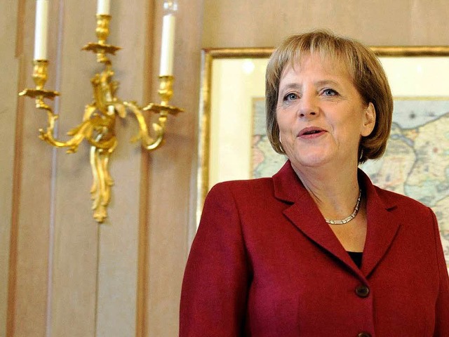 Bundeskanzlerin Angela Merkel  im Schloss Meseberg.  | Foto: ddp