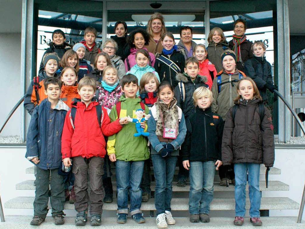 Die Klasse 4c der Heinrich-Schneider-Schule GHS Littenweiler
