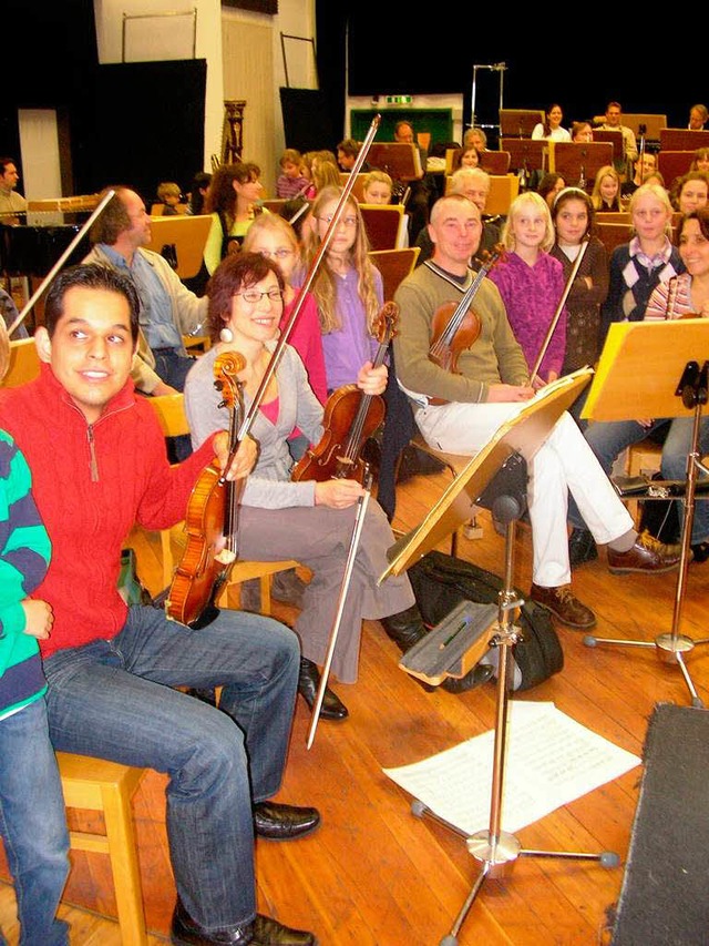 Schler und das Philharmonische Orchester: Eine gute Mischung   | Foto: maximiliane Hanft