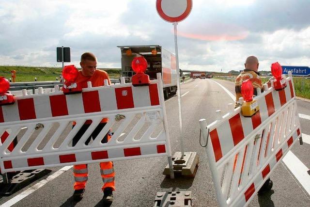 Ortenau: Autobahn wird in der Nacht zum Sonntag gesperrt