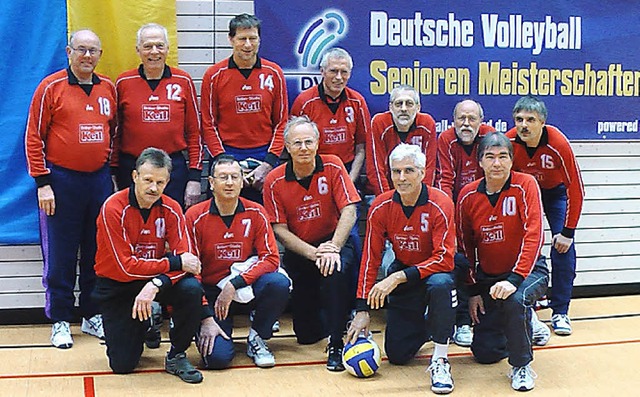 Die Seniorenvolleyballer des TB Bad Kr...cher Vizemeister aus Backnang zurck.   | Foto: TBK