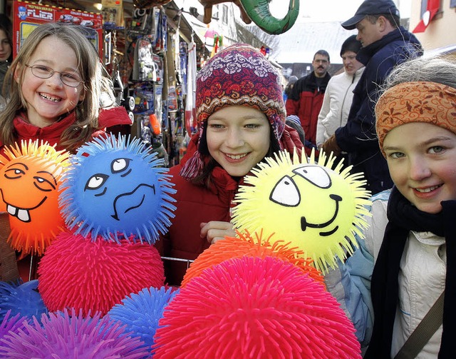 Auch die jungen Besucher freuen sich auf den Katharinenmarkt.   | Foto: Archiv: Heidi Fssel