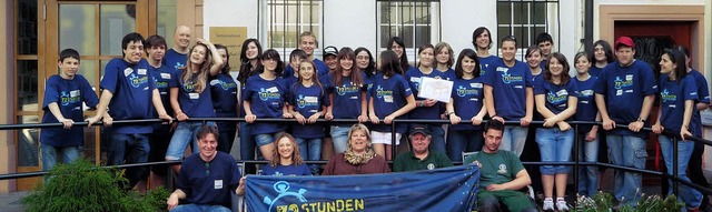 Die Teilnahme an der 72-Stunden-Aktion... ersten Projekte des Jugendbros 10+.   | Foto: Wieschenkmper