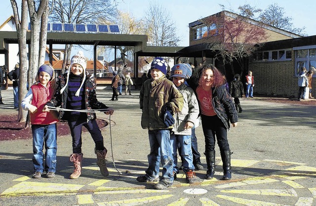 Die Lucian-Reich-Schule in Hfingen so...s die Gemeinderte der beiden Stdte.   | Foto: Albert