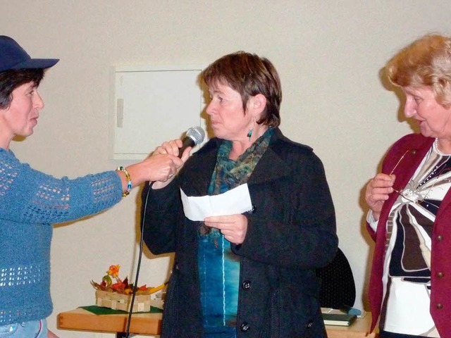 Corinne Bhrer beim Bezirksfrauentag i... Rapp und Sigrid Schopper (von links).  | Foto: Karlernst Lauffer