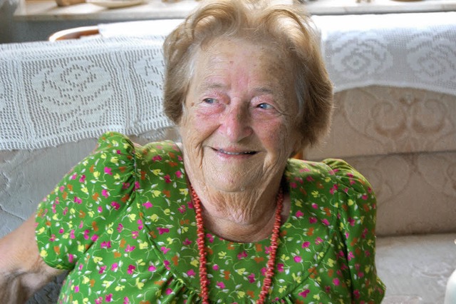 Ihren 90. Geburtstag feiert Gertrud Knzel  heute in Zell.   | Foto: Paul Berger