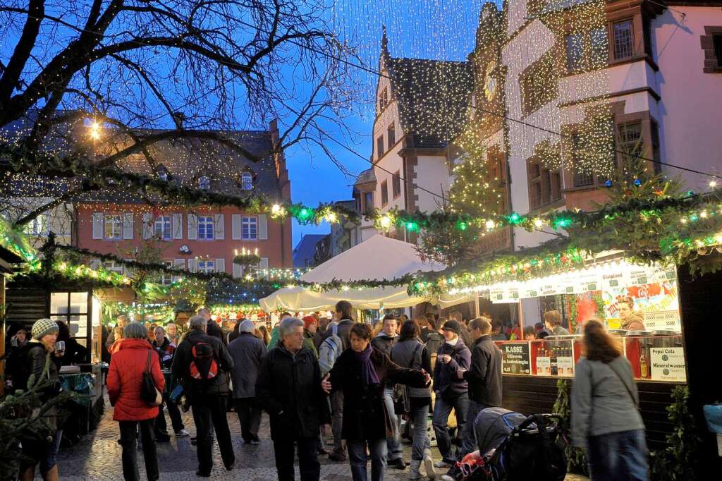 Weihnachtsmarkt 2009 in Freiburg.