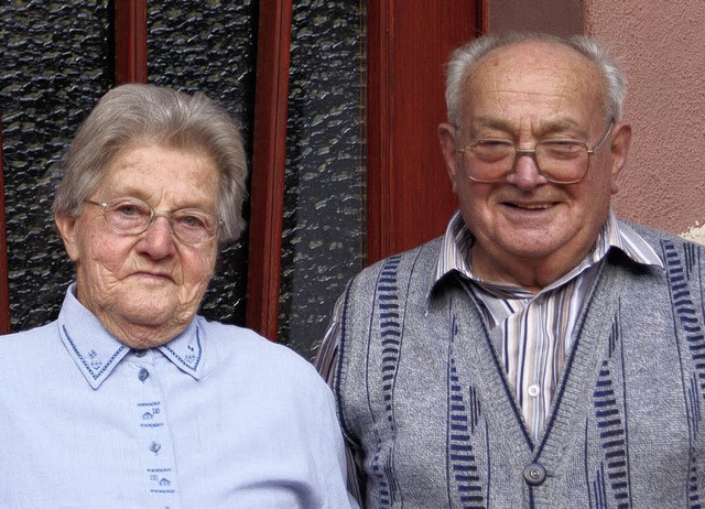 Susanna und Hermann Zehnle aus Schweig...iratet.  Gestern wurde gro gefeiert.   | Foto: Ulrike Le Bras