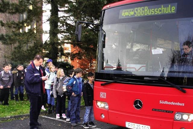 Richtig Busfahren will gelernt sein