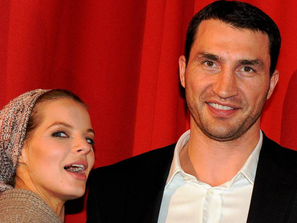 Premierengste: Die Sngerin Yvonne Catterfeld und der Boxer Wladimir Klitschko