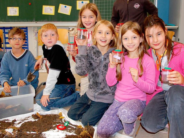 Fhlen sich in ihrer Einrichtung wohl: Schler der Hermann Daur-Schule  | Foto: Herbert Frey