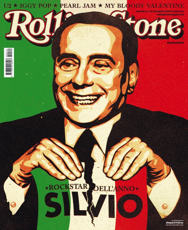 Titelbild der italienische Ausgabe des...coni &#8211; Rockstar des Jahres 2009.  | Foto: dpa