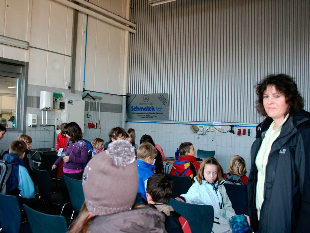 Die Lehrerin Tanja Hambsch von der  Grundschule Windenreute-Maleck begleitete ihre Klasse.