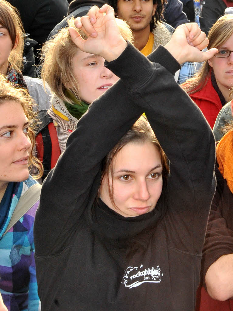 Bilder von der neuerlichen Studenten- und Bildungsdemo in Freiburg.