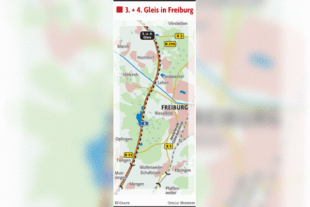 Rheintalbahn: Freiburg hält Bahn-Pläne für mangelhaft