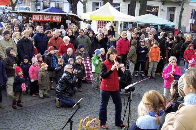 Musikalische Einstimmung in Herdern   | Foto: Hans Sigmund