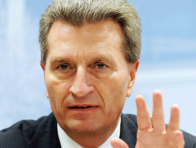 Gnther Oettinger knnte EU-Kommissar fr das Ressort Energie werden.  | Foto: dpa