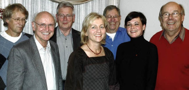 Der neue Vorstand der SPD Grenzach-Wyh...s, Katja Schfer und Heinz Engelhardt   | Foto: Ralf H. Dorweiler