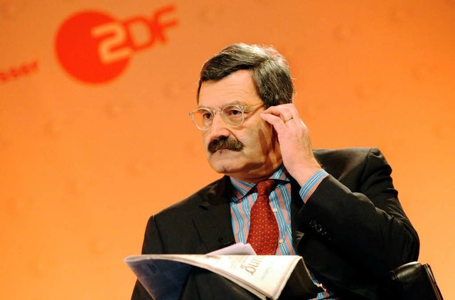 Ende Mrz 2010 ist Schluss fr Nikolau...en als Chefredakteur des ZDF aufgeben.  | Foto: dpa
